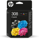 TINTA HP 308 PACK NEGRO TRICOLOR
