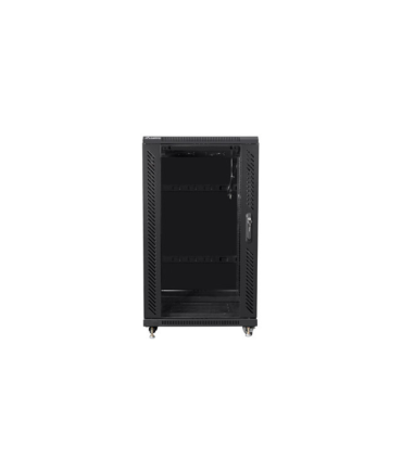 ARMARIO RACK LANBERG 22U 600X600 FLAT PACK PUERTA CRISTAL NEGRO