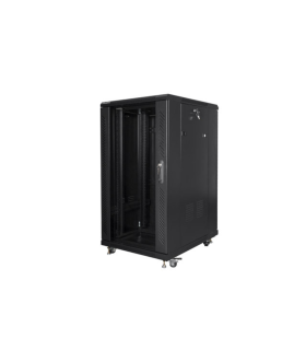 ARMARIO LANBERG RACK 19 22U 600X800 FLAT PACK BLACK NEGRO