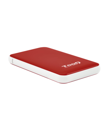 CARCASA HDD TQE 2528R 25 95 MM SATA USB 31 GEN1 ROJA
