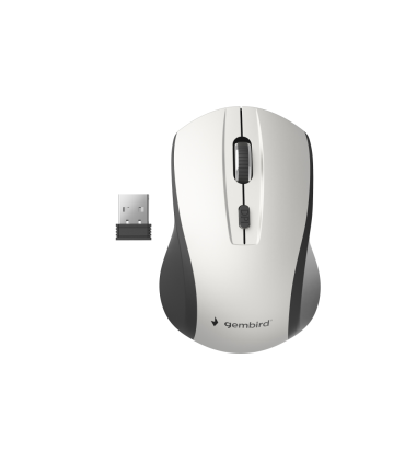 RATON GEMBIRD PLATA NEGRO RF INALAMBRICO PILAS