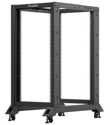 ARMARIO LANBERG ABIERTO RACK 19 22U 600X1000 NEGRO
