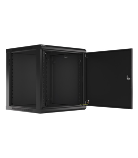 ARMARIO LANBERG MURAL RACK 19 12U 600X600 FLAT PACK AUTOENSA NEGRO PTA METALICA