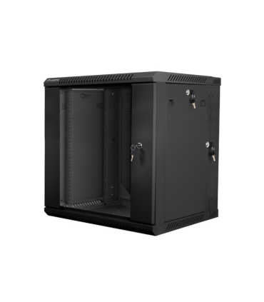 ARMARIO LANBERG MURAL DOBLE SECCION RACK 19 12U 600X600 FLAT PACK NEGRO