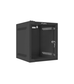 ARMARIO LANBERG MURAL RACK 10 6U 280X310 FLAT PACK NEGRO PUERTA CRISTAL