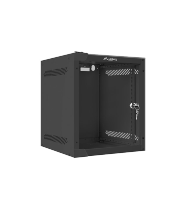 ARMARIO LANBERG MURAL RACK 10 6U 280X310 FLAT PACK NEGRO PUERTA CRISTAL