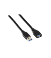 CABLE USB 3.0 AISENS TIPO A M-A H NEGRO 1.0M