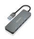 HUB AISENS USB 32 GEN2 10G A M 2xTIPO C H 2xUSB A H 15CM GRIS