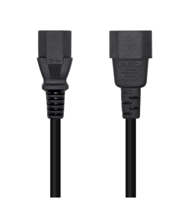 CABLE AISENS ALIMENTACION CPU C13 H C14 M NEGRO 3mts