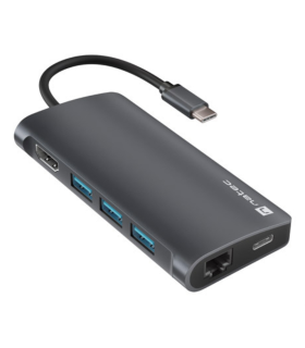 HUB USB C 8 IN 1 NATEC FOWLER 2 3X USB 30 HUB HDMI 4K USB C