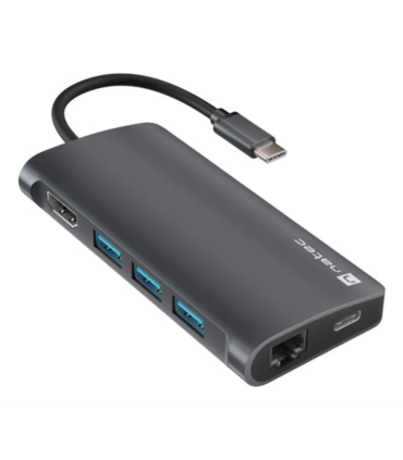 HUB USB C 8 IN 1 NATEC FOWLER 2 3X USB 30 HUB HDMI 4K USB C