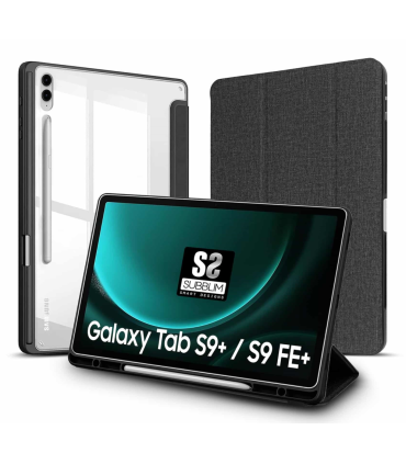 FUNDA TABLET SUBBLIM SAMSUNG S9 S9 FE124 NEGRO