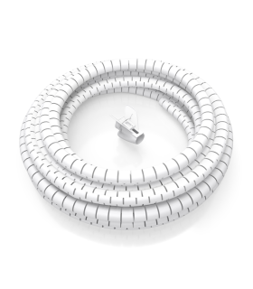 ORGANIZADOR CABLE AISENS EN ESPIRAL 25MM BLANCO 30M