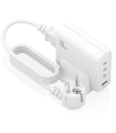 CARGADOR GAN AISENS SOBREMESA 140W 3XUSB-C PD3.1 QC4.0 QC5.0 USB-A QC3.0