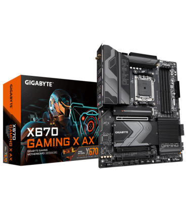 PLACA BASE GIGABYTE X670 GAMING X AX AM5 ATX 4XDDR5