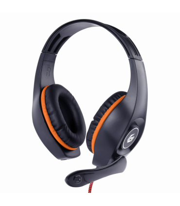 AURICULARES GAMING GEMBIRD GHS 05 O NARANJA NEGRO MICROFONO ALAMBRICO JACK 35MM