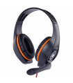 AURICULARES GAMING GEMBIRD GHS-05-O NARANJA NEGRO MICROFONO ALAMBRICO JACK 3.5MM