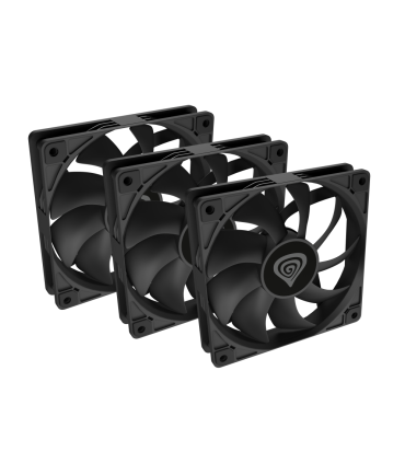 VENTILADOR CAJA GENESIS OXAL 120 NEGRO ALTO RENDIMIENTO 120 MM PACK 3 UDS