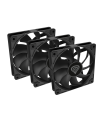 NATEC Oxal 120 Carcasa del ordenador Ventilador 12 cm Negro 3 pieza(s)
