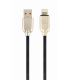 CABLE DE DATOS Y CARGA GEMBIRD 8 PINES DE CAUCHO PREMIUM 2M NEGRO