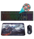 PACK HIDITEC TECLADO GAMING GK400RATON BLITZ ALFOMBRILLA T FENIX M