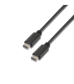 CABLE USB 2.0 AISENS 3A TIPO USB-C M-USB-C M NEGRO 0.5M