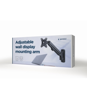 AJUSTABLE WALL DISPLAY MOUNTING ARM UP TO 27 7 KG GEMBIRD