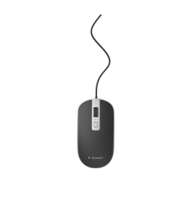 RATON GEMBIRD MUS 4B 06 BS OPTICAL 1200 DPI BLACK SILVER USB