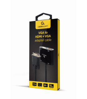 CABLE ADAPTADOR VGA A HDMI VGA 0 15 M NEGRO