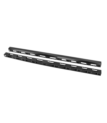 PANEL ORGANIZADOR DE CABLES VERTICAL RACK 19 47U SUELO NEGRO 2 PIEZAS
