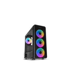 CAJA NOX HUMMER TGM RAINBOW ATX 1XUSB30 2XUSB20 NEGRO RGB