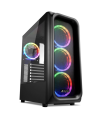 CAJA ATX SHARKOON TK5M RGB 2XUSB3.0 1XUSBtipoC SIN FUENTE NEGRO