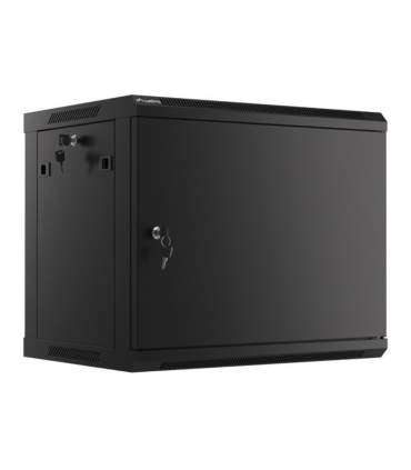 ARMARIO LANBERG MURAL RACK 19 9U 600X450 FLAT PACK AUTOENSAM NEGRO PTA METALICA