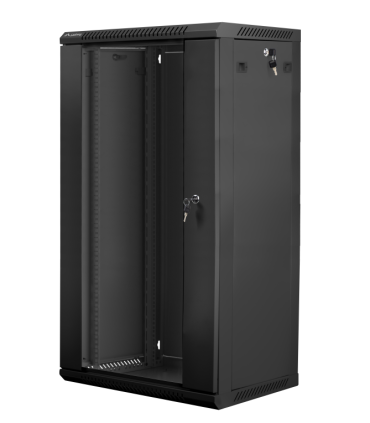 ARMARIO LANBERG MURAL RACK 19 22U 600X450 FLAT PACK V2 NEGRO