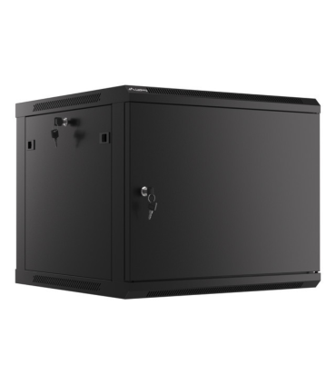 ARMARIO LANBERG MURAL RACK 19 9U 600X600 FLAT PACK AUTOENSAM NEGRO PTA METALICA