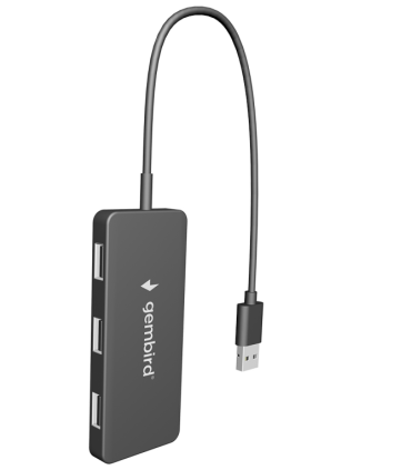 HUB USB GEMBIRD 20 4 PUERTOS NEGRO