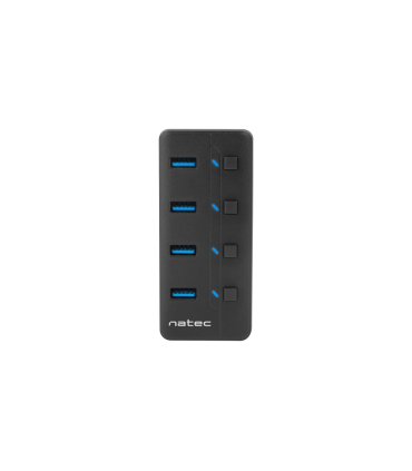HUB NATEC MANTIS 2 USB 30 4 PUERTOS ON OFF CON ALIMENTADOR