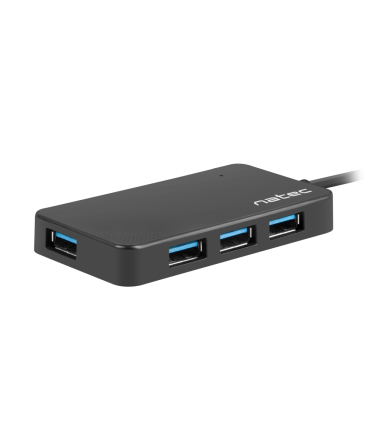 HUB NATEC MONTH 4 PUERTOS USB 30 NEGRO