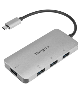 ADAPTADOR TARGUS USB C A 4xUSB 30 PLATA
