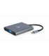 HUB GEMBIRD 6 EN 1 USB C GRIS