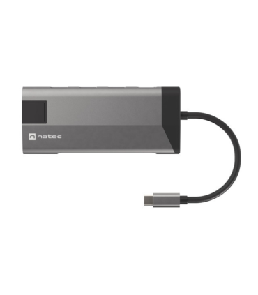 ADAPTADOR NATEC FOWLER PLUS USB C 3XUSB 30HDMI 4KUSB C PDRJ45SDMSD