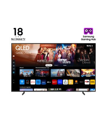 TV SAMSUNG TQ43Q60DAU 43 QLED SMART TV WIFI NEGRO LAN HDMI X3
