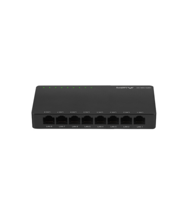 SWITCH LANBERG 8 PUERTOS GIGABIT RJ45 ETHERNET