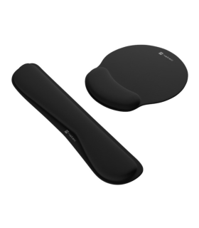 PACK ALFOMBRILLA Y REPOSAMUNECAS NATEC CHIPMUNK 2 IN 1 ERGONOM SET ACOLCHADO BL