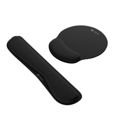 PACK ALFOMBRILLA Y REPOSAMUNECAS NATEC CHIPMUNK 2 IN 1 ERGONOM SET ACOLCHADO BL