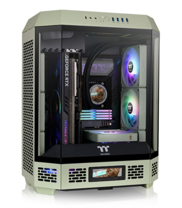 CAJA THERMALTAKE THE TOWER T600 ATX 2XUSB 30 SIN FUENTE VERDE MATCHA
