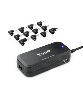 CARGADOR AUTOMATICO UNIVERSAL TOOQ TQLC 90BS02AT 90W 2XUSB 12 CONECTORES
