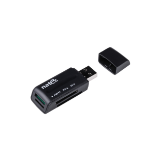 LECTOR DE TARJETAS NATEC MINI ANT 3 SDHC MMC M2 MICROSD USB 20 NEGRO