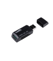 LECTOR DE TARJETAS NATEC MINI ANT 3 SDHC MMC M2 MICROSD USB 2.0 NEGRO