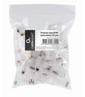 CONECTOR GEMBIRD RJ45 CAT5 BOLSA 50 UDS